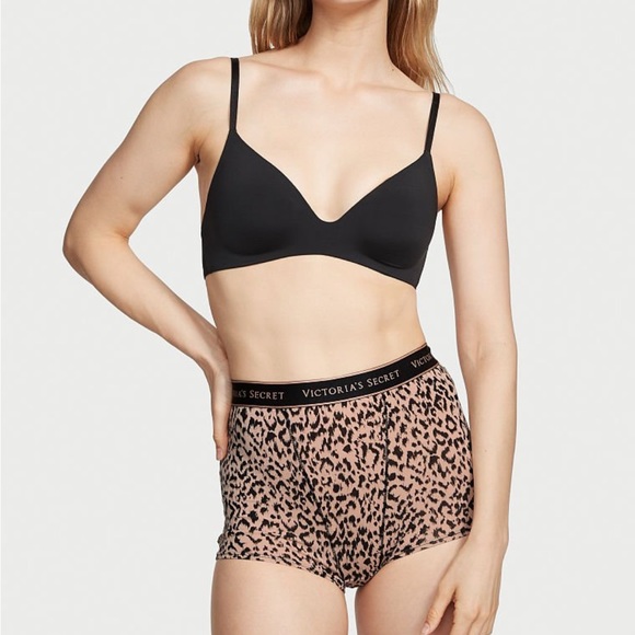 Victorias Secret Logo Cotton High-Waist Boyshort Panty - Picture 3 of 3